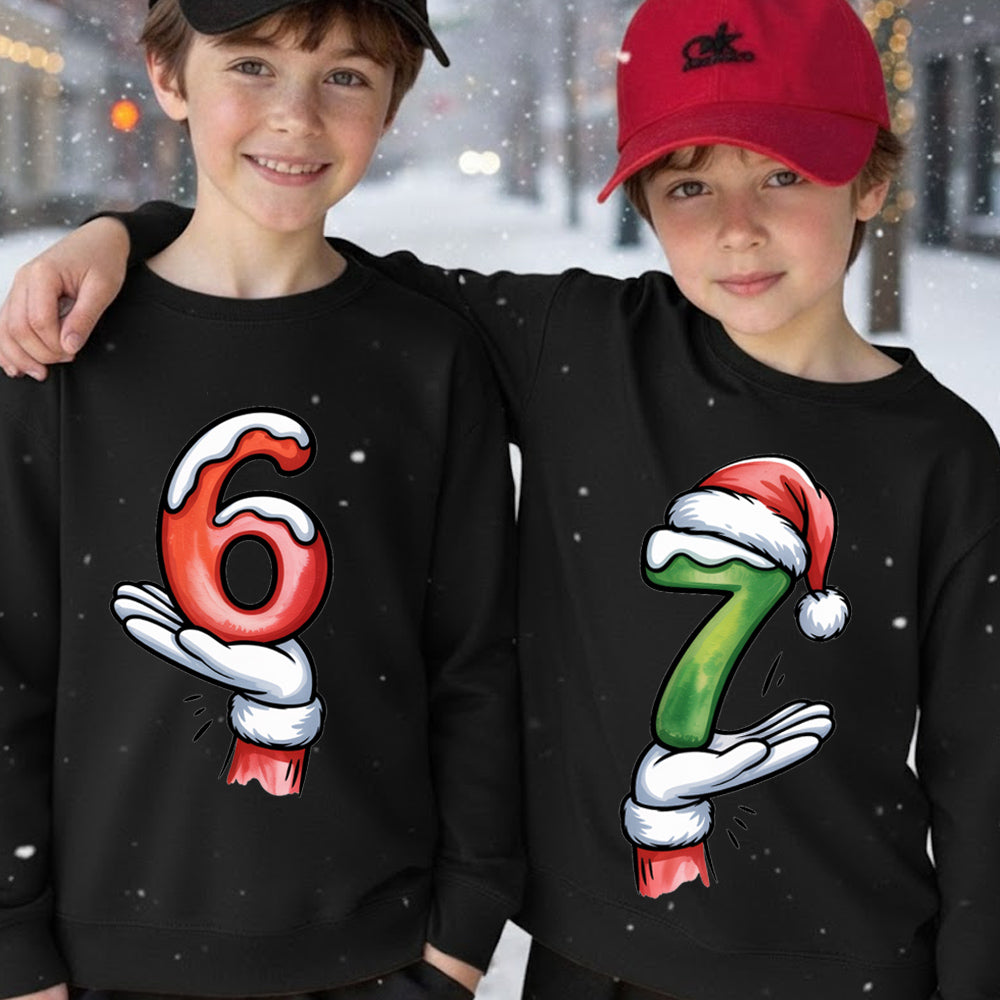 Generation 67 Christmas Matching Black Sweatshirts