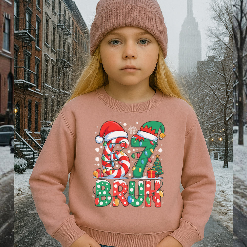 67 Bruh Christmas Sweatshirt