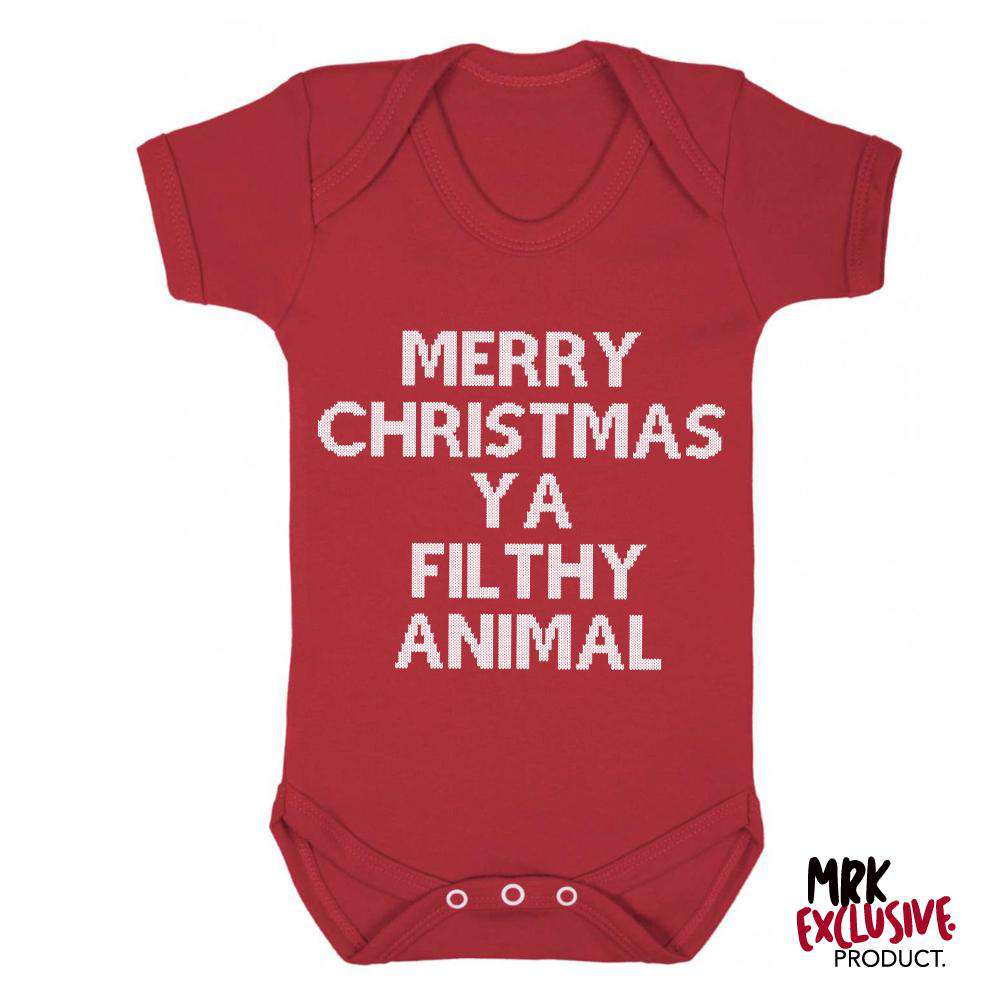 Filthy Animal Red Short-Sleeve Bodysuit (MRK X)